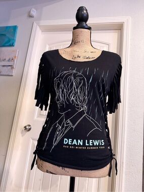 Dean Lewis Upcycled Fringe Tour Tee – Grunge / Rock Style